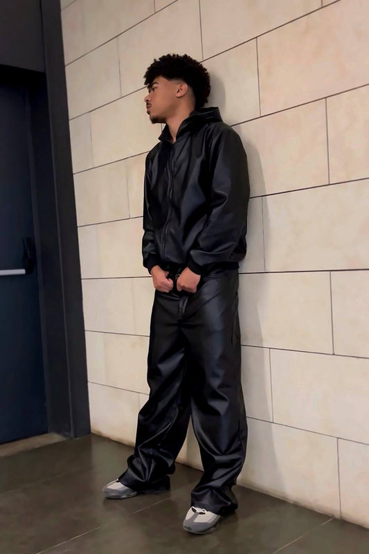 Leather Tracksuit